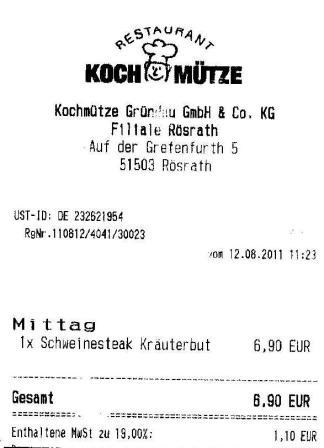 mgro Hffner Kochmtze Restaurant